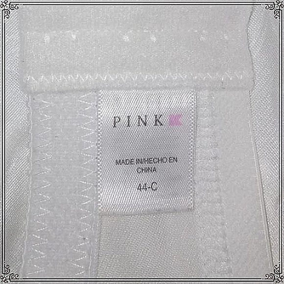 Pink K White Support Bra Size 44C - Picture 6 of 6